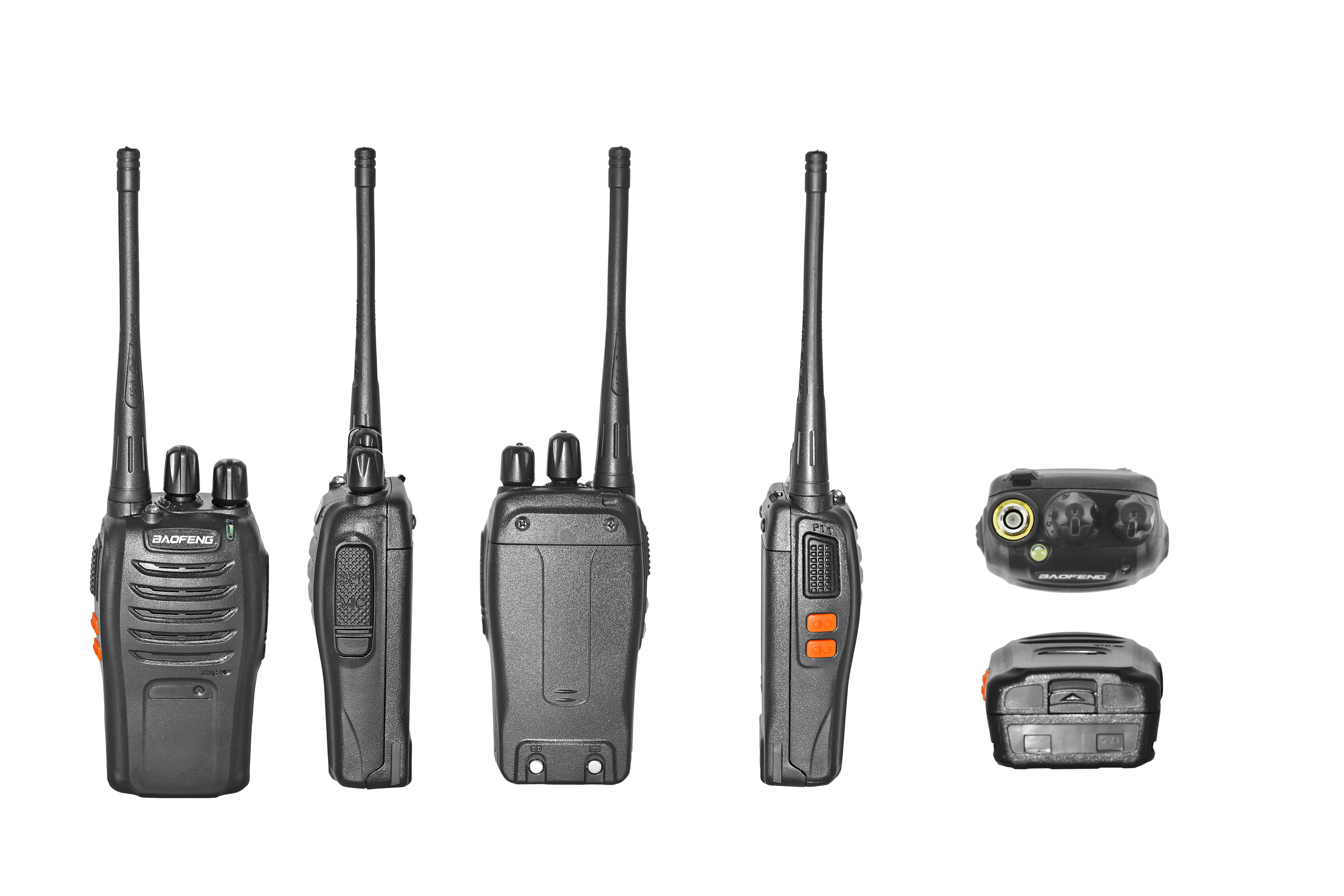 Baofeng BF-666S Portable Two Way Radio 5W 16 Channels UHF Transceiver ...